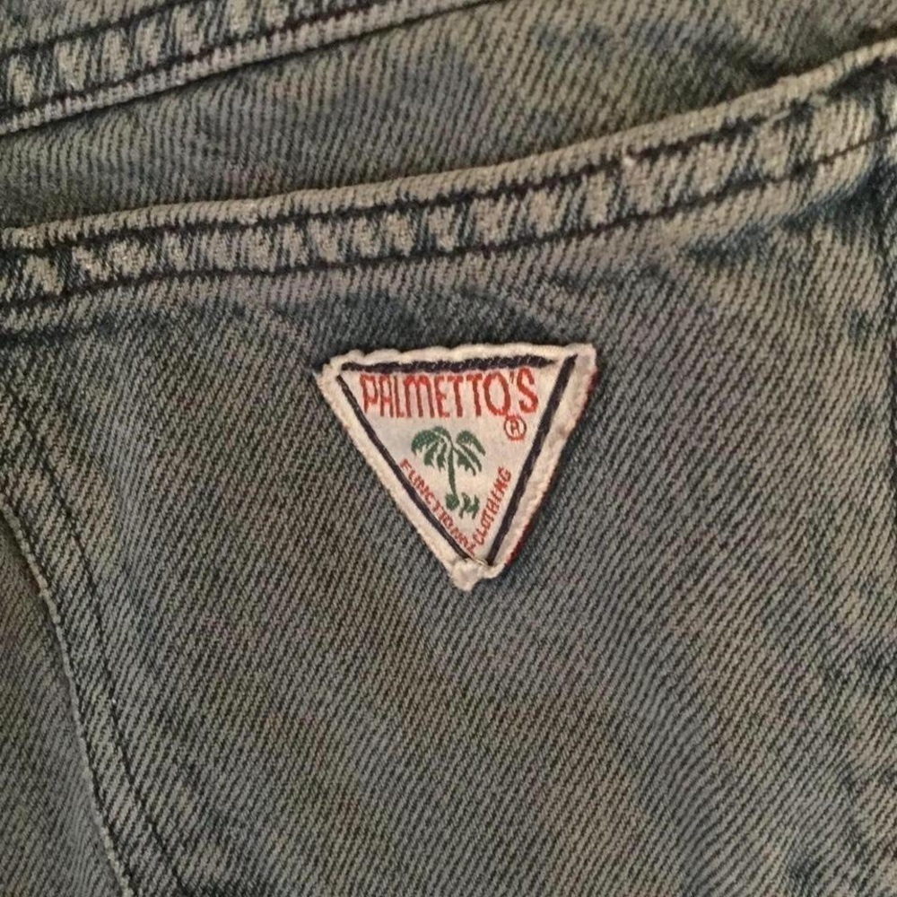 WOMENS VINTAGE 80S PALMETTO GRAY BLACK JEANS SIZE 7 DISTRESSED NYC NEW WAVE
